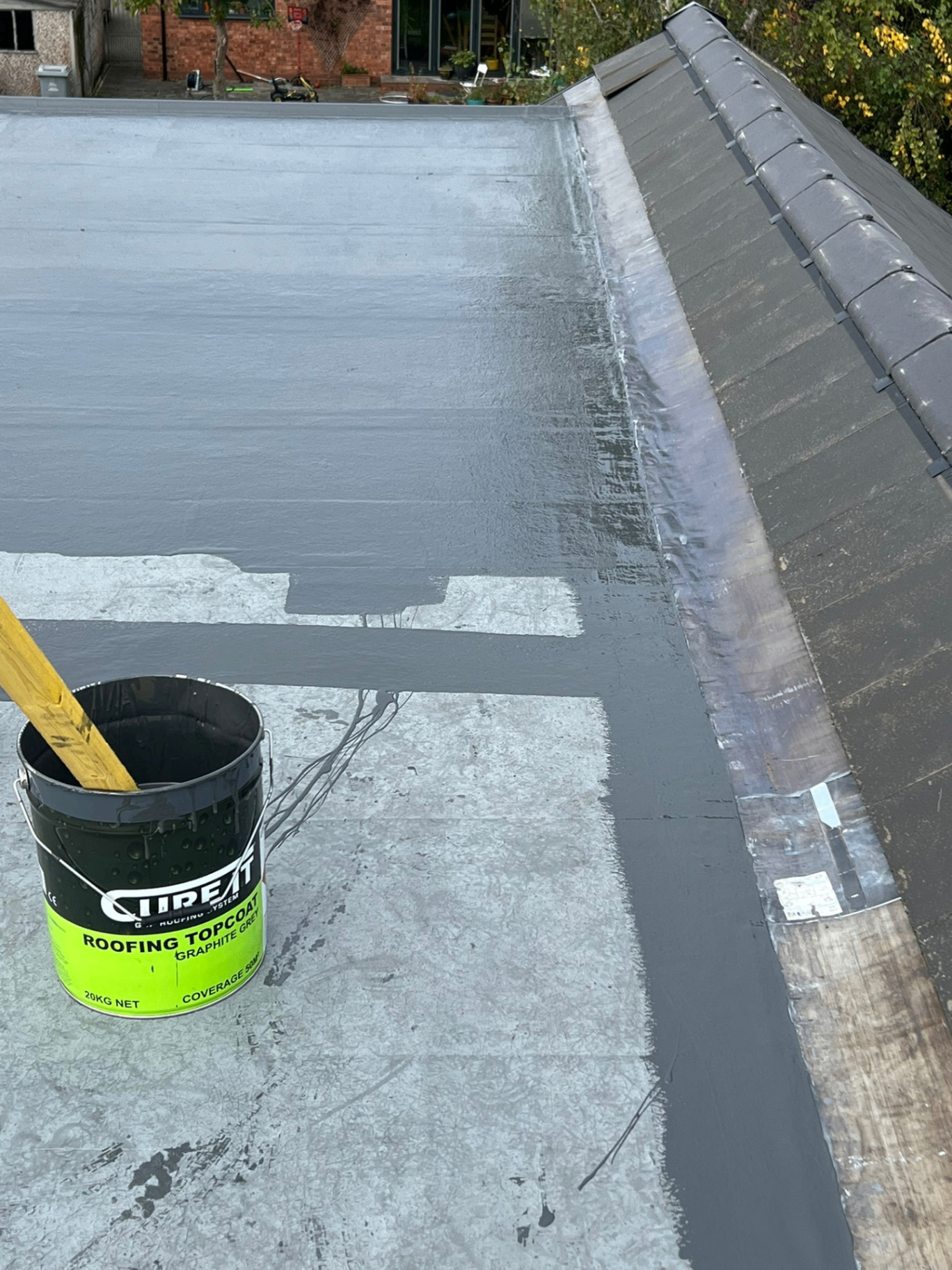 Flat roofing work on a Manchester property